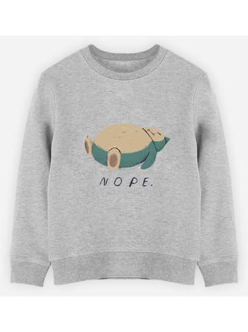 WOOOP Sweatshirt "Nope" grijs