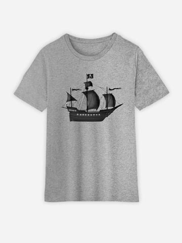 WOOOP Koszulka "Pirate ship" w kolorze szarym