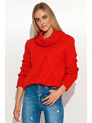 Makadamia Sweter w kolorze czerwonym