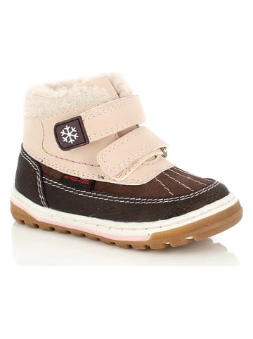 Kimberfeel Boots "Thais" beige/donkerbruin
