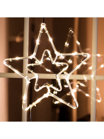 Dekoracyjna lampa LED "Star" w kolorze ciepłej bieli - 27 x 28 cm
