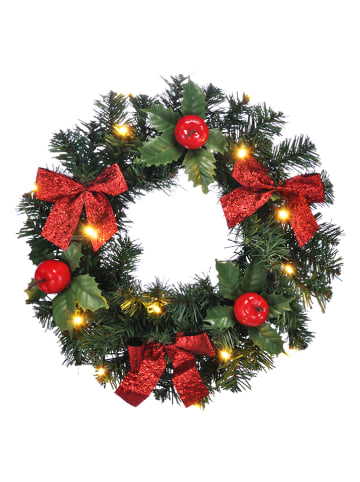 Profiline LED-Weihnachtskranz in Grün/ Rot - Ø 28 cm