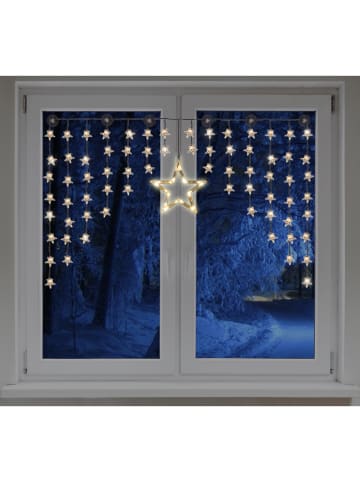 Hollybell Zasłona świetlna LED "Star" w kolorze ciepłej bieli - 135 x 95 cm