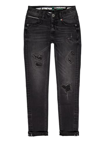 Vingino Dżinsy "Alfons" - Skinny fit - w kolorze czarnym