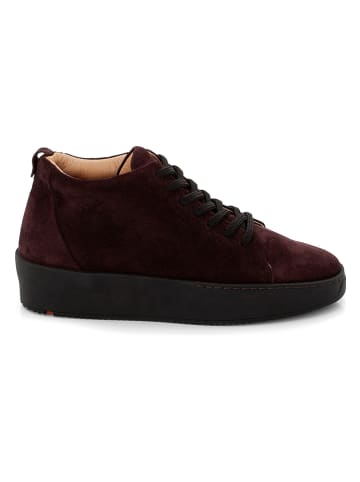 LLOYD Leder-Sneakers in Dunkelrot