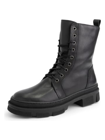 mysa Leren boots "Aster" zwart