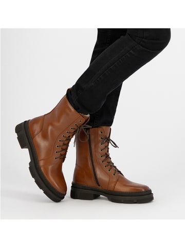 mysa Leren boots "Aster" bruin