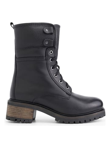 mysa Leder-Boots "Daisy" in Schwarz