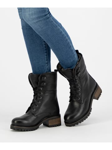 mysa Leren boots "Daisy" zwart