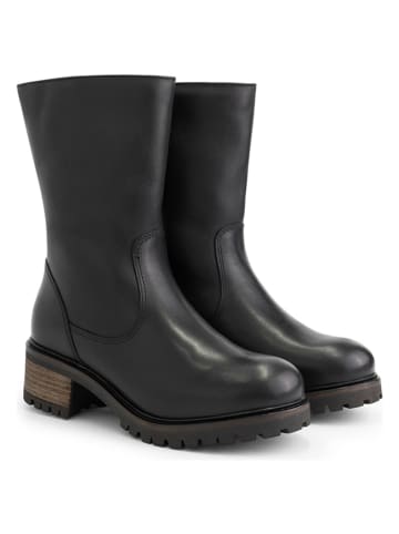 mysa Leder-Boots "Delphine" in Schwarz