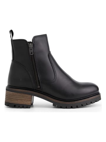 mysa Leren boots "Ivy" zwart