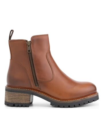 mysa Leder-Boots "Ivy" in Hellbraun