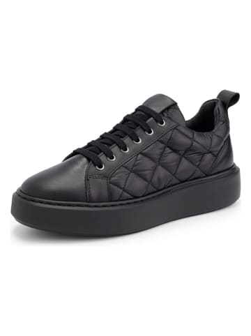 mysa Leren sneakers "Lanthe" zwart