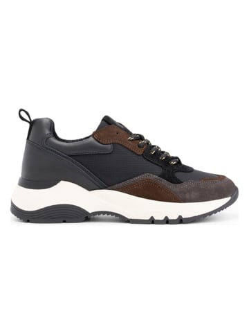 mysa Leder-Sneakers "Rodanthe" in Schwarz/ Braun