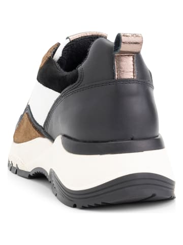 mysa Skórzane sneakersy "Rodanthe" w kolorze biało-brązowym