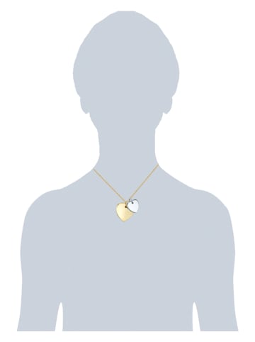 Tassioni Vergold. Halskette mit Anhängern - (L)40,5 cm