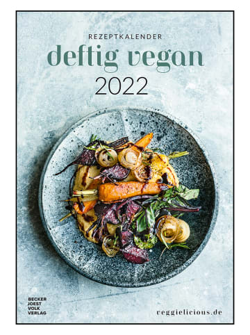 NEUMANNVERLAGE Rezeptkalender "Deftig vegan by veggielicious - Rezeptkalender 2022"