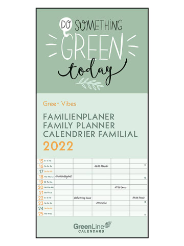 NEUMANNVERLAGE Familienplaner "Green Vibes 2022"