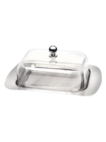 Berlinger Haus Butterdose in Silber - (B)18,7 x (H)7,8 x (T)12,3 cm