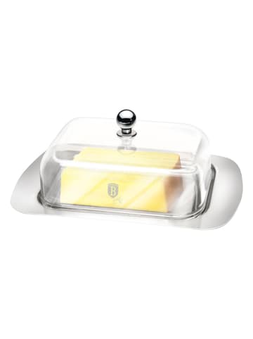 Berlinger Haus Butterdose in Silber - (B)18,7 x (H)7,8 x (T)12,3 cm