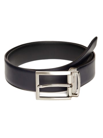 Polo Club Omkeerbare riem zwart/donkerblauw