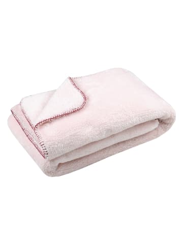 STOF France Plaid "Calin" lichtroze - (L)160 x (B)130 cm