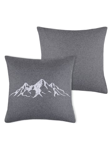 STOF France Kussen "Charvin" grijs - (L)45 x (B)45 cm