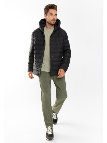 Northwood Doorgestikte jas "Julian" zwart