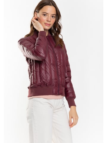 Northwood Doorgestikte jas "Soren" bordeaux