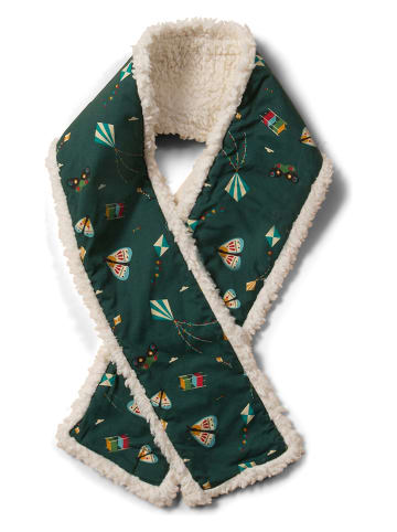Little Green Radicals Sjaal "Midnight kites" donkergroen - (L)120 x (B)13 cm