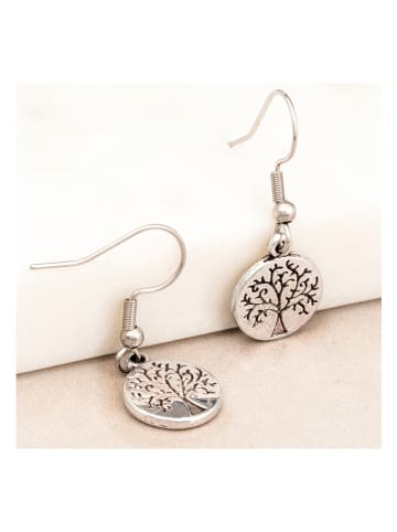 LA CHIQUITA Verzilverde oorhangers