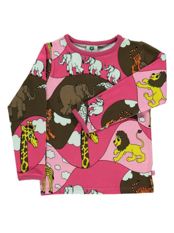 Småfolk Koszulka "Zoo" w kolorze różowym