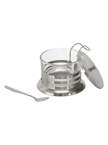 every ware Parmezaanse-kaasdoos zilverkleurig - Ø 18,5 cm