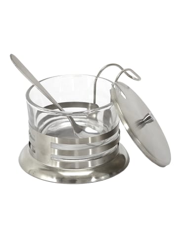 every ware Parmezaanse-kaasdoos zilverkleurig - Ø 18,5 cm