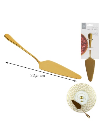 Make a Wish Taartschep goudkleurig - (L) 22 cm