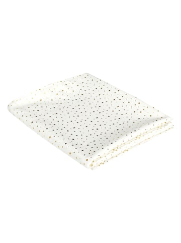 Rétro Chic Tischdecke in Weiß/ Gold - (L)250 x (B)140 cm