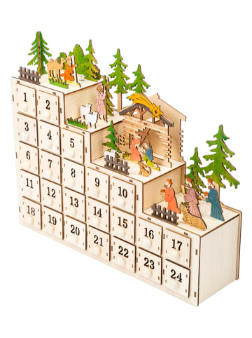 small foot Led-adventskalender "Kerststal"