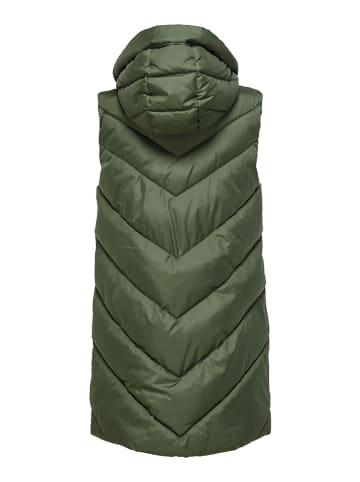 JDY Doorgestikte bodywarmer "Jdyskylar" donkergroen