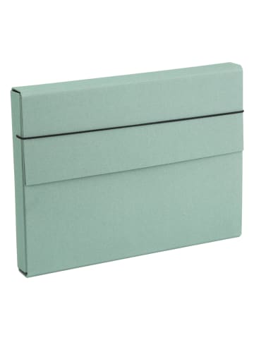 BigsoBox Sammelmappe "Olof" in Mint - (L)34,5 x (B)26 x (H)4 cm