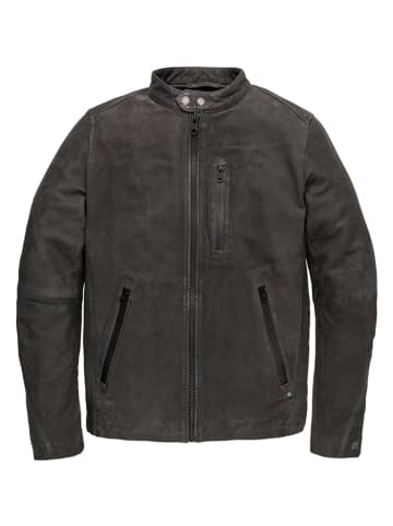 CAST IRON Skórzana kurtka "Speedtrue" w kolorze czarnym