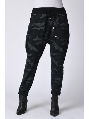 Plus Size Company Sweatbroek "Rachel" - boyfriend fit - zwart