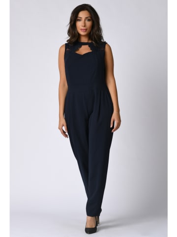 Plus Size Company Jumpsuit "Wendy" donkerblauw