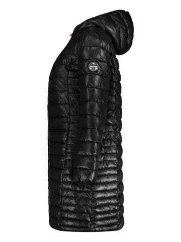 ANAPURNA Doorgestikte mantel "Ada" zwart