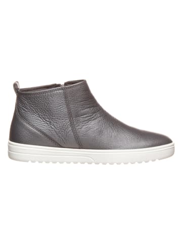Ecco Leder-Ankle-Boots in Grau