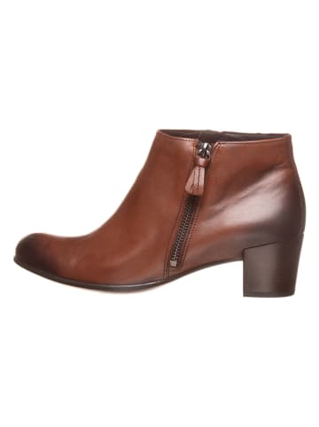 Ecco Leder-Ankle-Boots in Braun