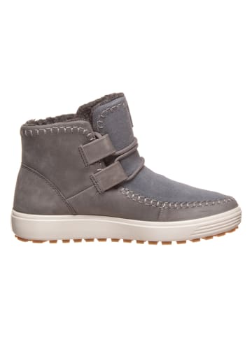 Ecco Leder-Boots in Grau