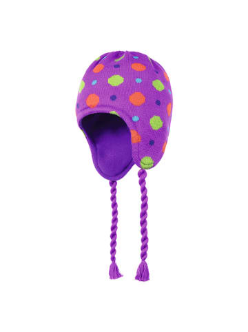 Döll Gebreide muts paars/meerkleurig