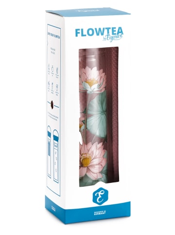 Eigenart Zaparzacz "Flowtea - Padma" w kolorze jasnoróżowo-zielonym do herbaty - 350 ml
