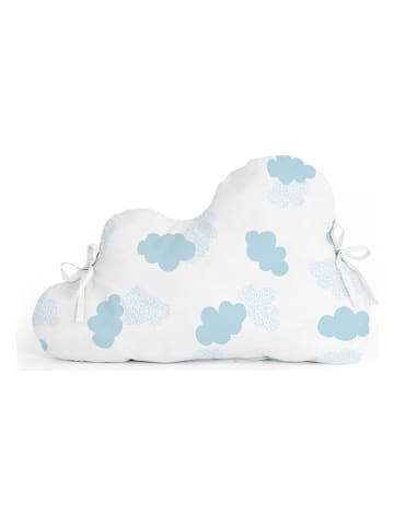 Basic Kids Stootkussen "Clouds" wit/lichtblauw