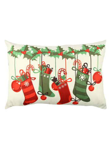 Colorful Cotton Kussen rood/groen